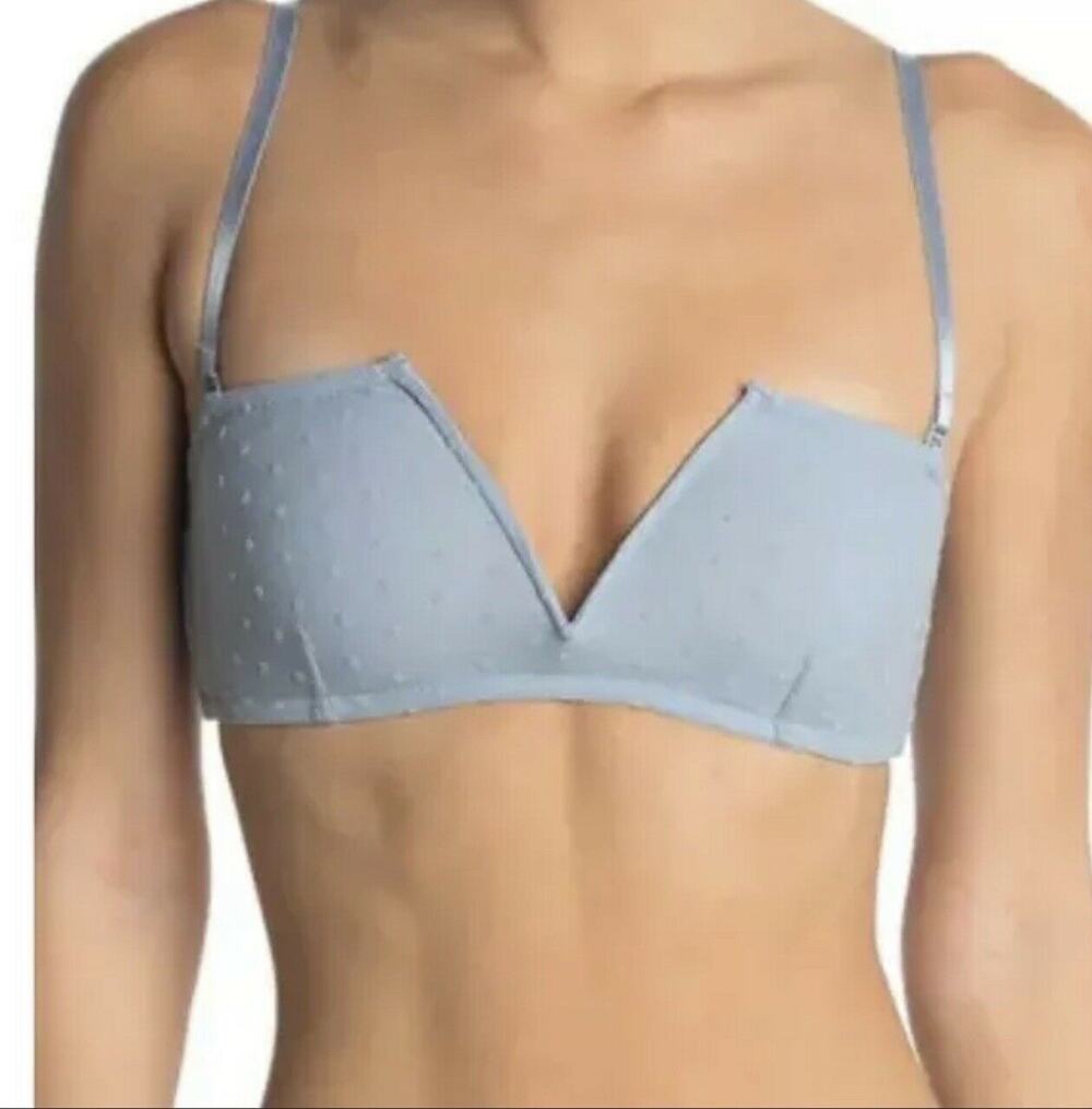 Free People Intimately Bandeau Bra Small Sierra Convertible Stretch Light Blue